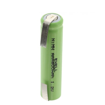 Exell Battery 1.2V AAA 800mAh Rechargeable Battery w/ Tabs for Shavers, Toys, Radios, Cameras EBC-522-1